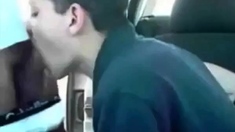 Sucking A Cock Seated In His Car