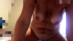 British milf girl self filmed masturbation with orgasm