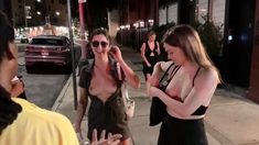 Hitch hiking teen outdoor public fuck in this hd video