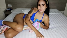 Amateur Thai teen enjoying her butt plug
