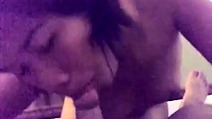 Indonesian Chick Giving Blowjob