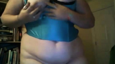 BBW Shoves a Toy in her Fat Pussy